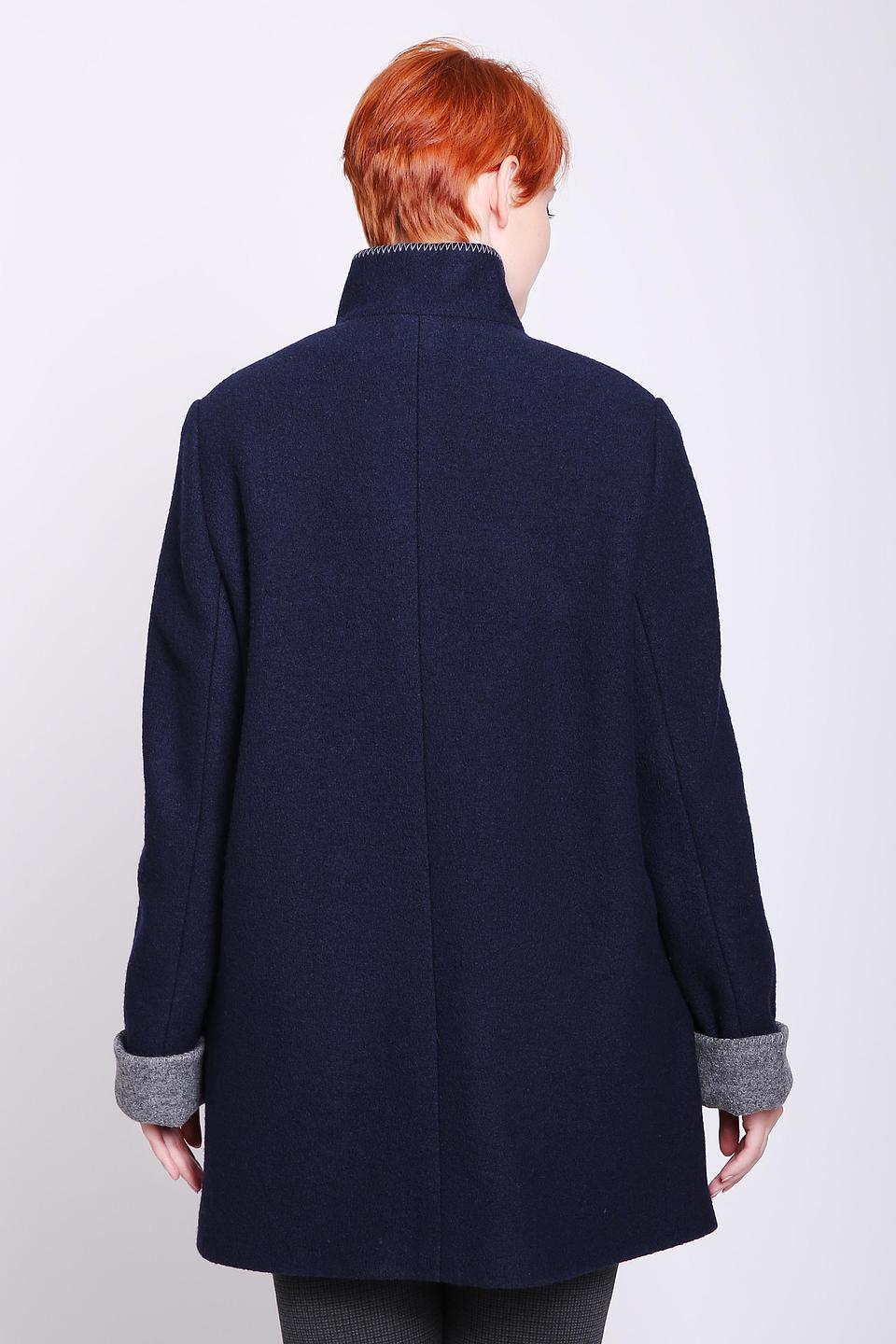 Пальто Basler шерстяное тёмно-синее
