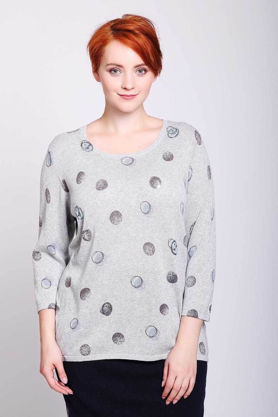 Пуловер Via Appia с принтом в горошек