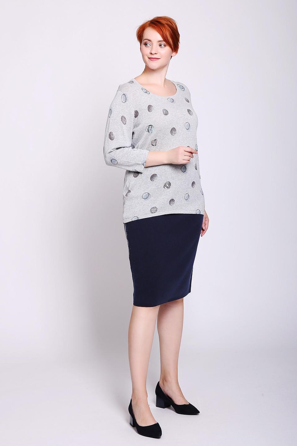 Пуловер Via Appia с принтом в горошек