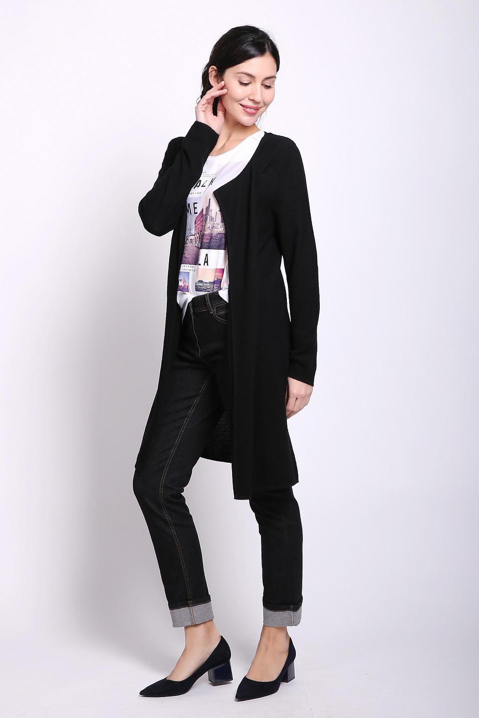 Жакет Gerry Weber черный удлиненный