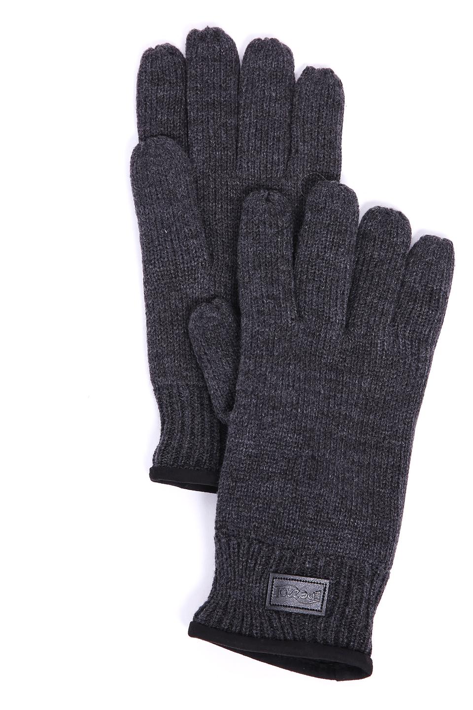 Перчатки Pezzo серые, без декоративных элементов