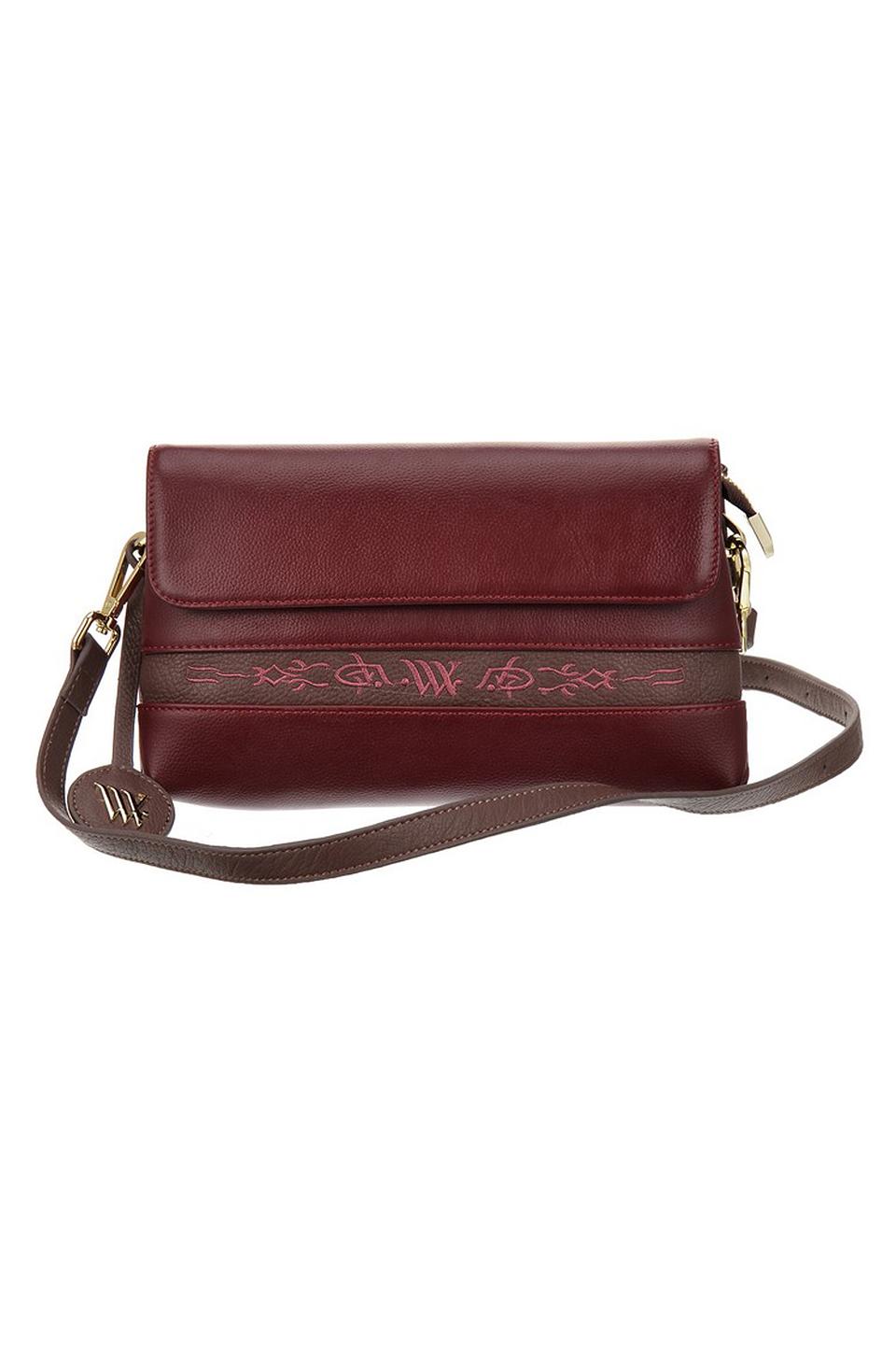 Сумка кросс-боди Vera Victoria Vito бордовая