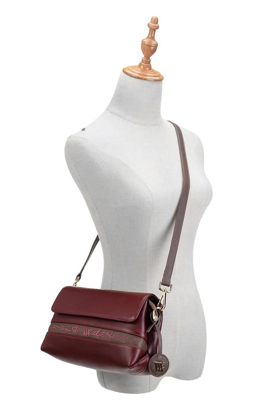 Сумка кросс-боди Vera Victoria Vito бордовая