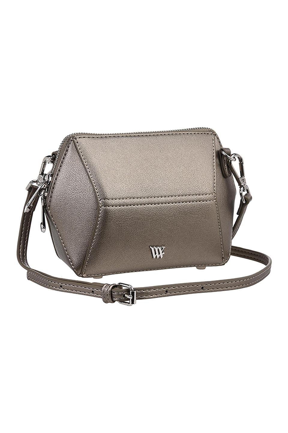 Сумка кросс-боди Vera Victoria Vito серебристая