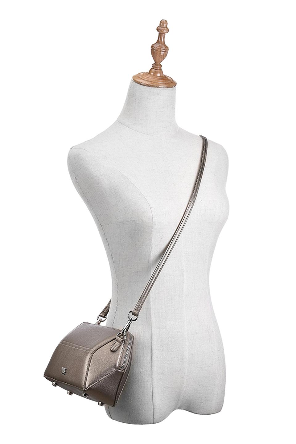 Сумка кросс-боди Vera Victoria Vito серебристая