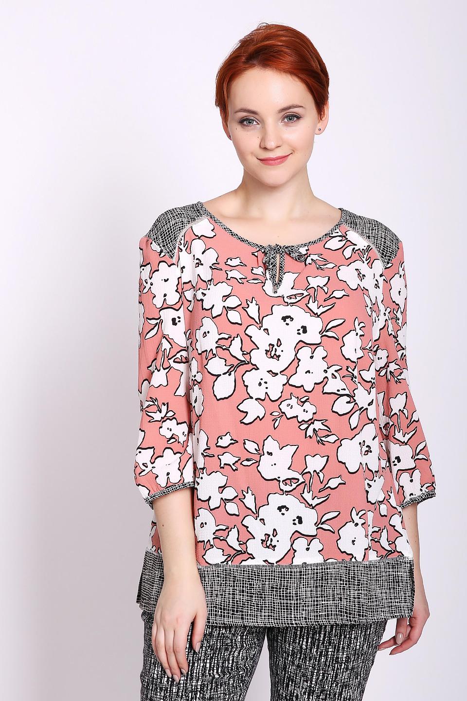 Блуза Lebek с цветочным принтом