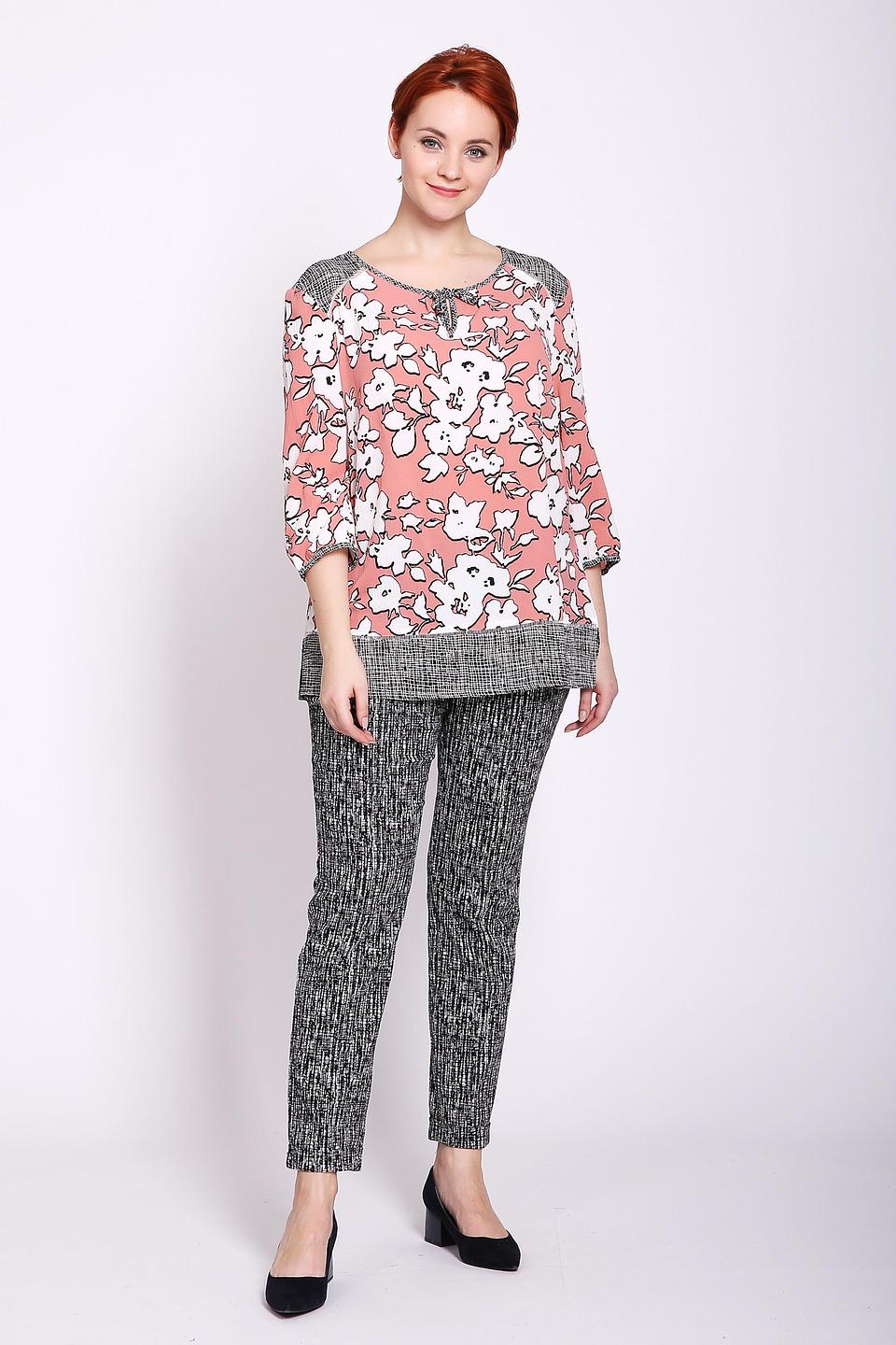 Блуза Lebek с цветочным принтом