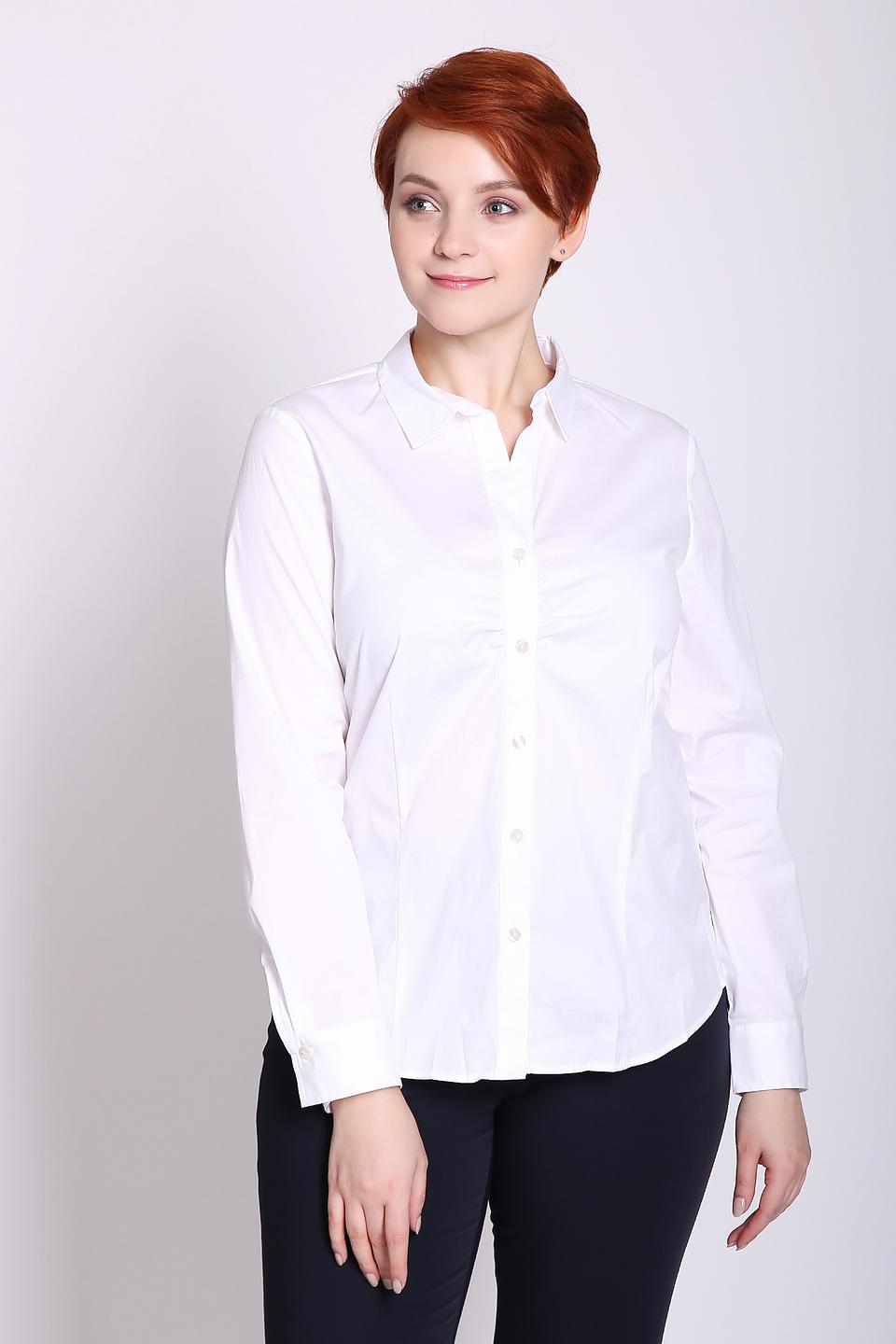Блуза Frank Walder белая приталенная