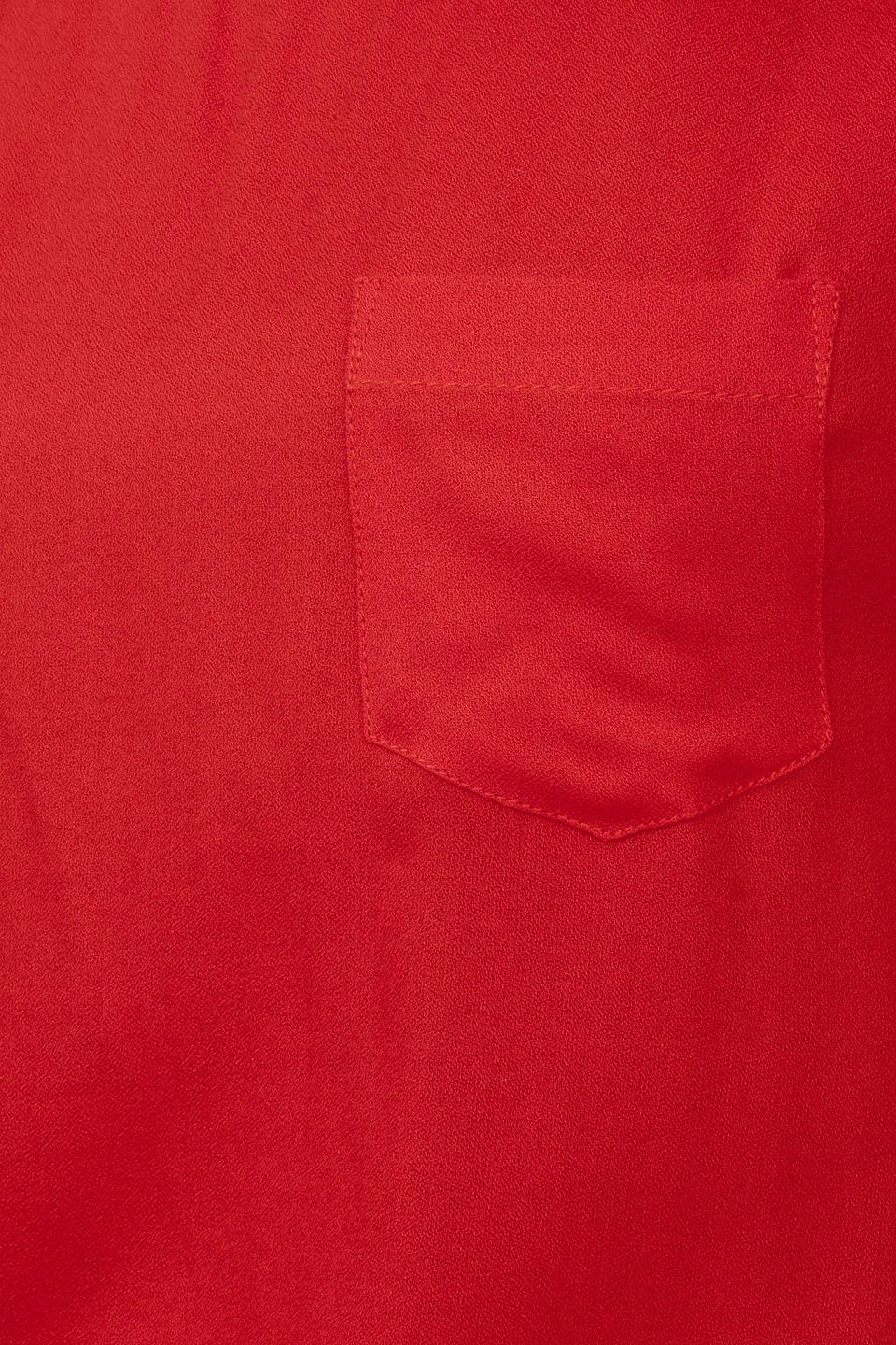 Блуза Pezzo красная с карманом