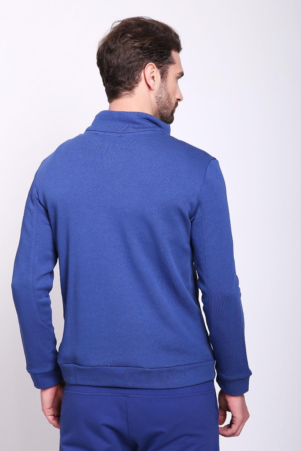Толстовка D.S. на молнии синяя