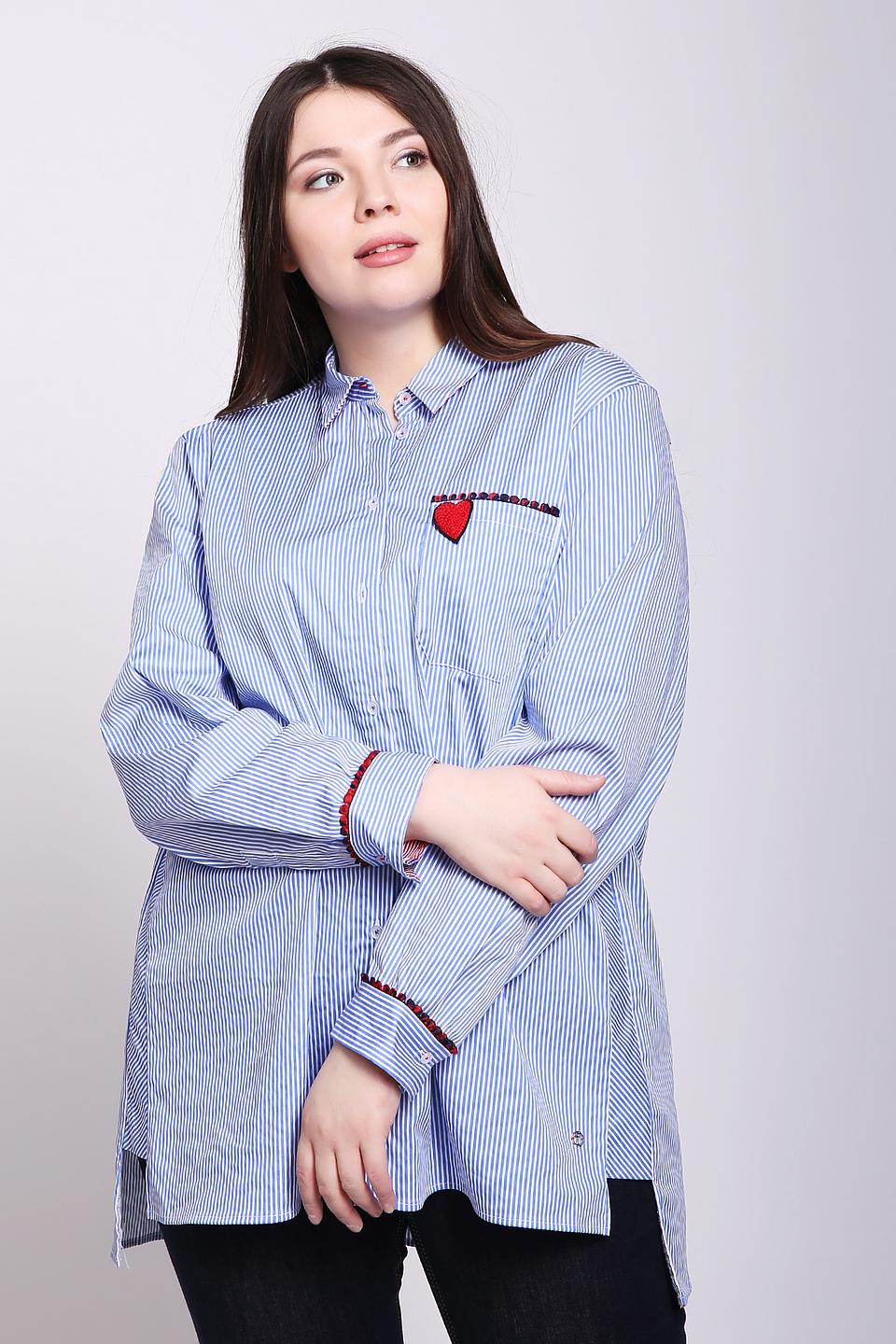 Рубашка Frapp в полоску с сердцем