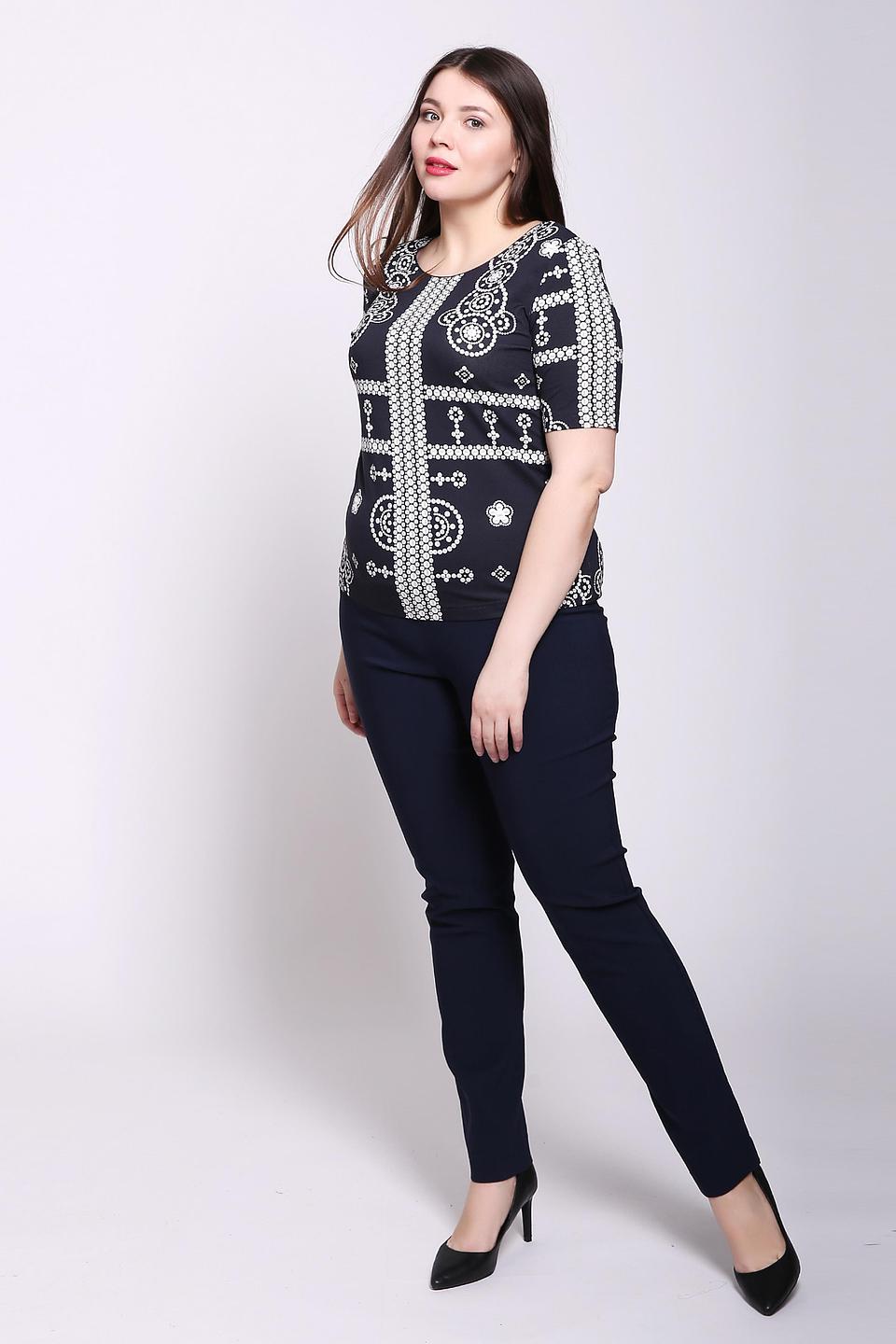 Брюки Via Appia классические темно-синие