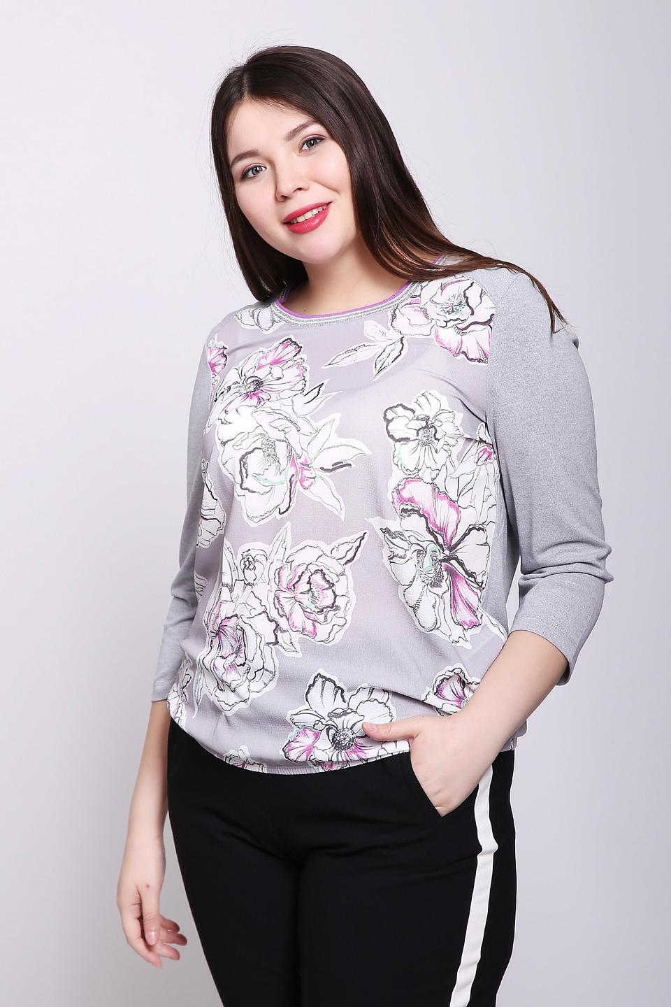 Футболка Rabe collection с цветочным принтом