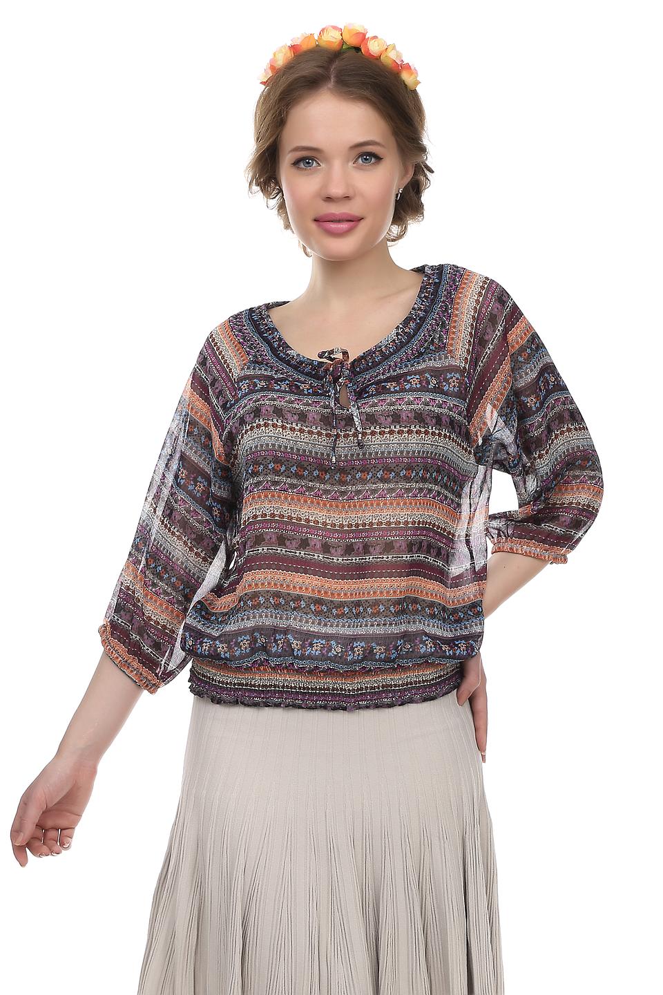 Блуза Pezzo с этническим принтом