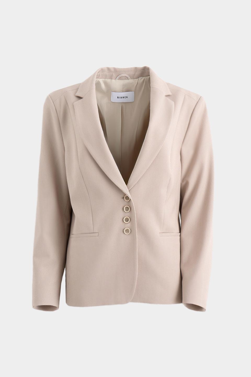 Жакет Bianca приталенный бежевый
