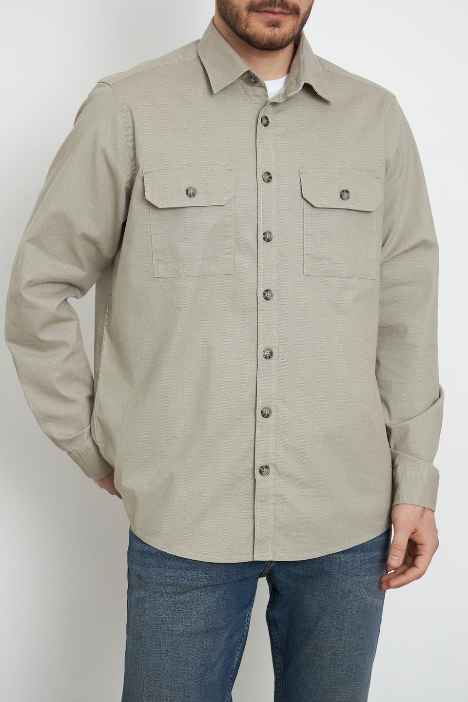 Рубашка Casa Moda хаки с длинным рукавом