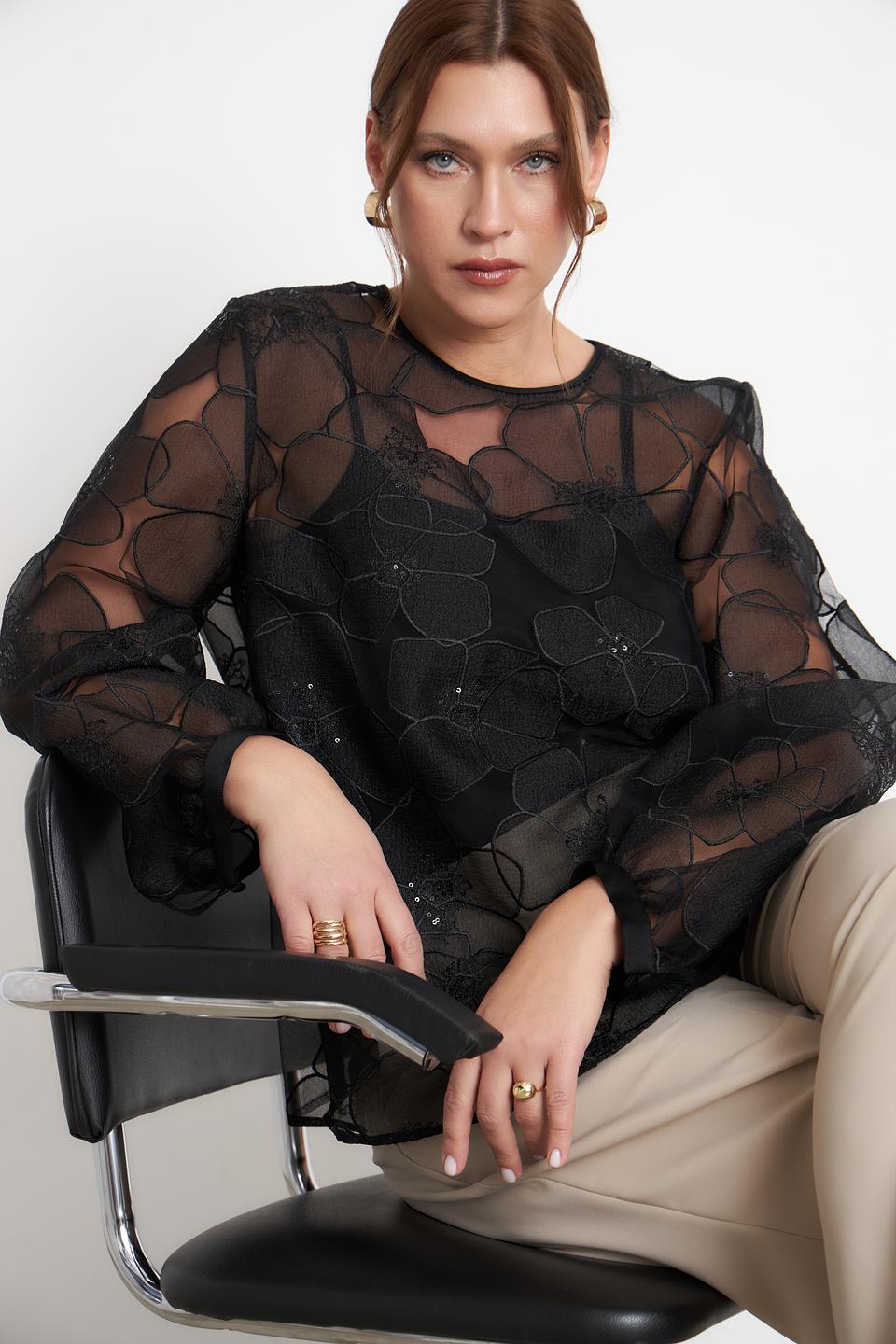 Блуза Luisa Cerano с цветами