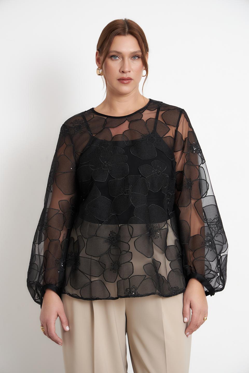Блуза Luisa Cerano с цветами