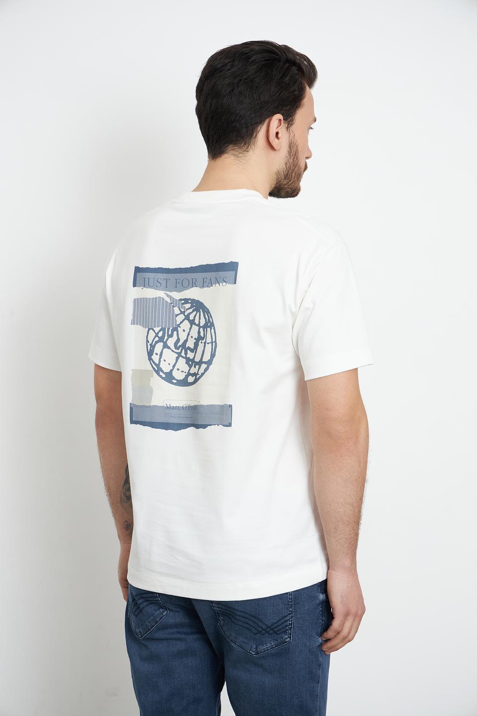 Футболка Marc O Polo белая с логотипом