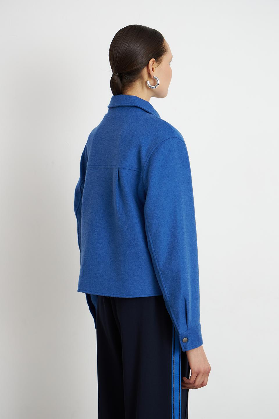 Жакет Lecomte синий приталенный