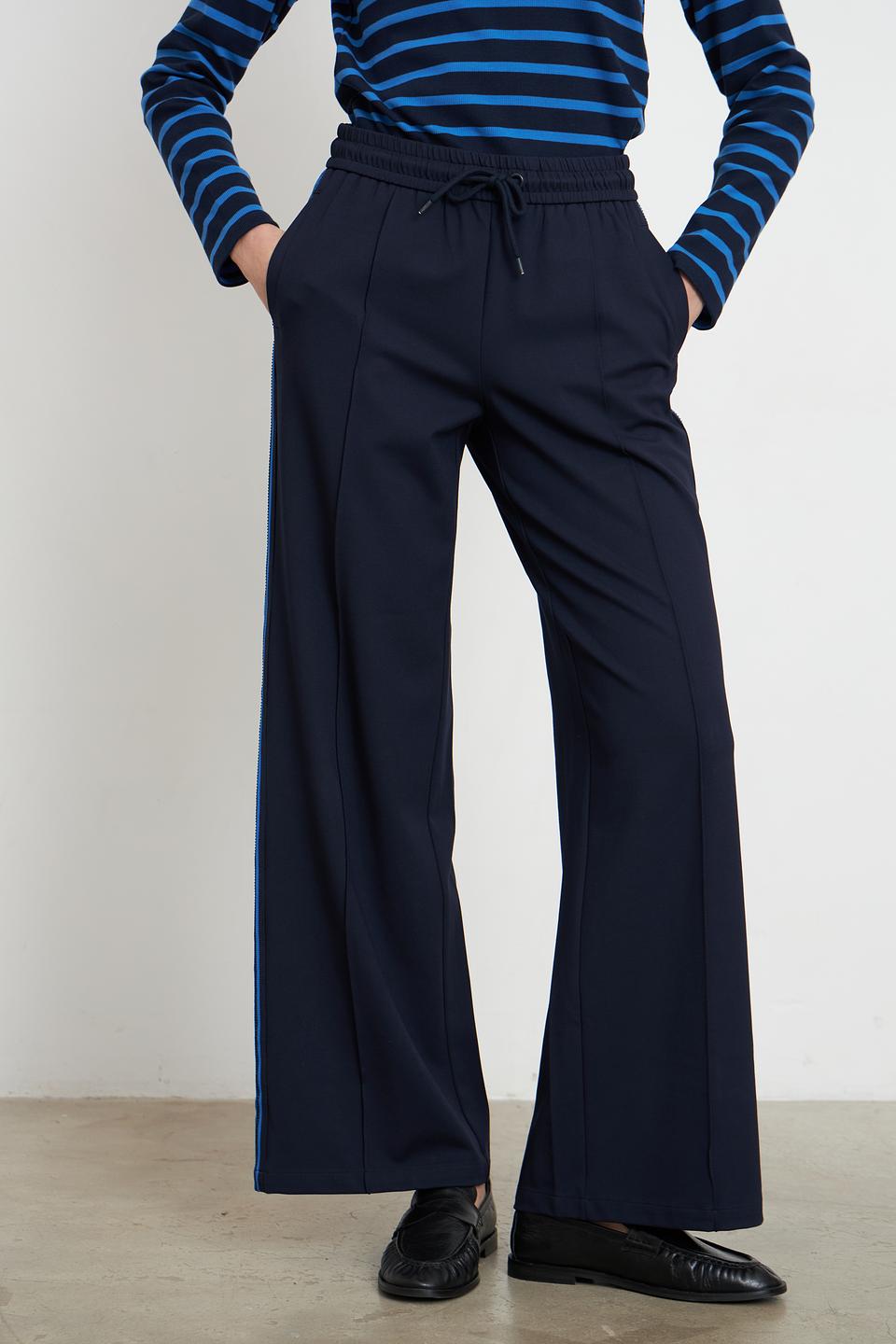 Брюки трикотажные Lecomte синие