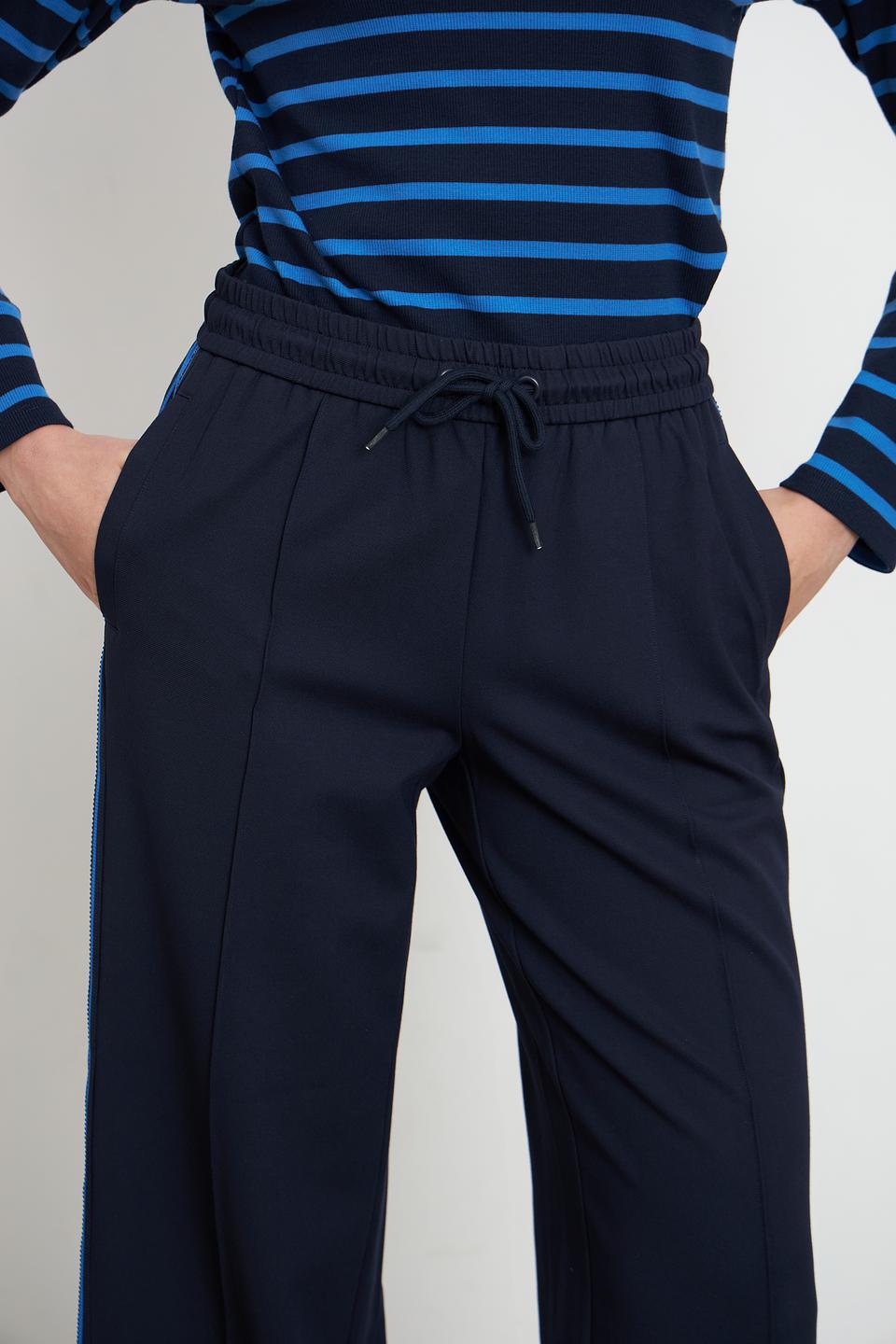 Брюки трикотажные Lecomte синие