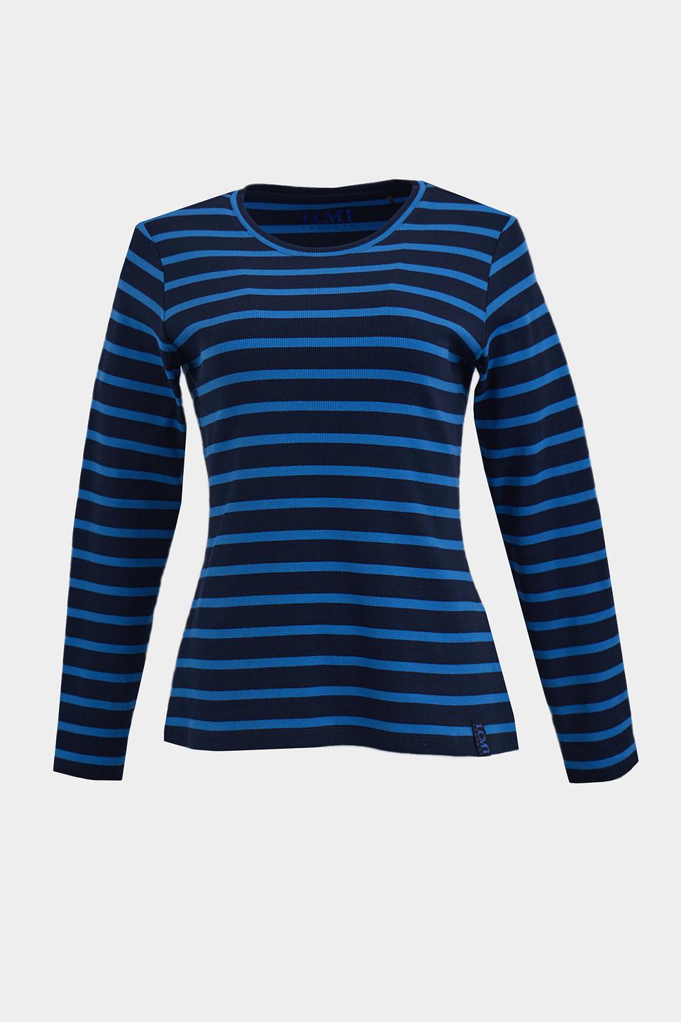Футболка Lecomte в полоску синяя
