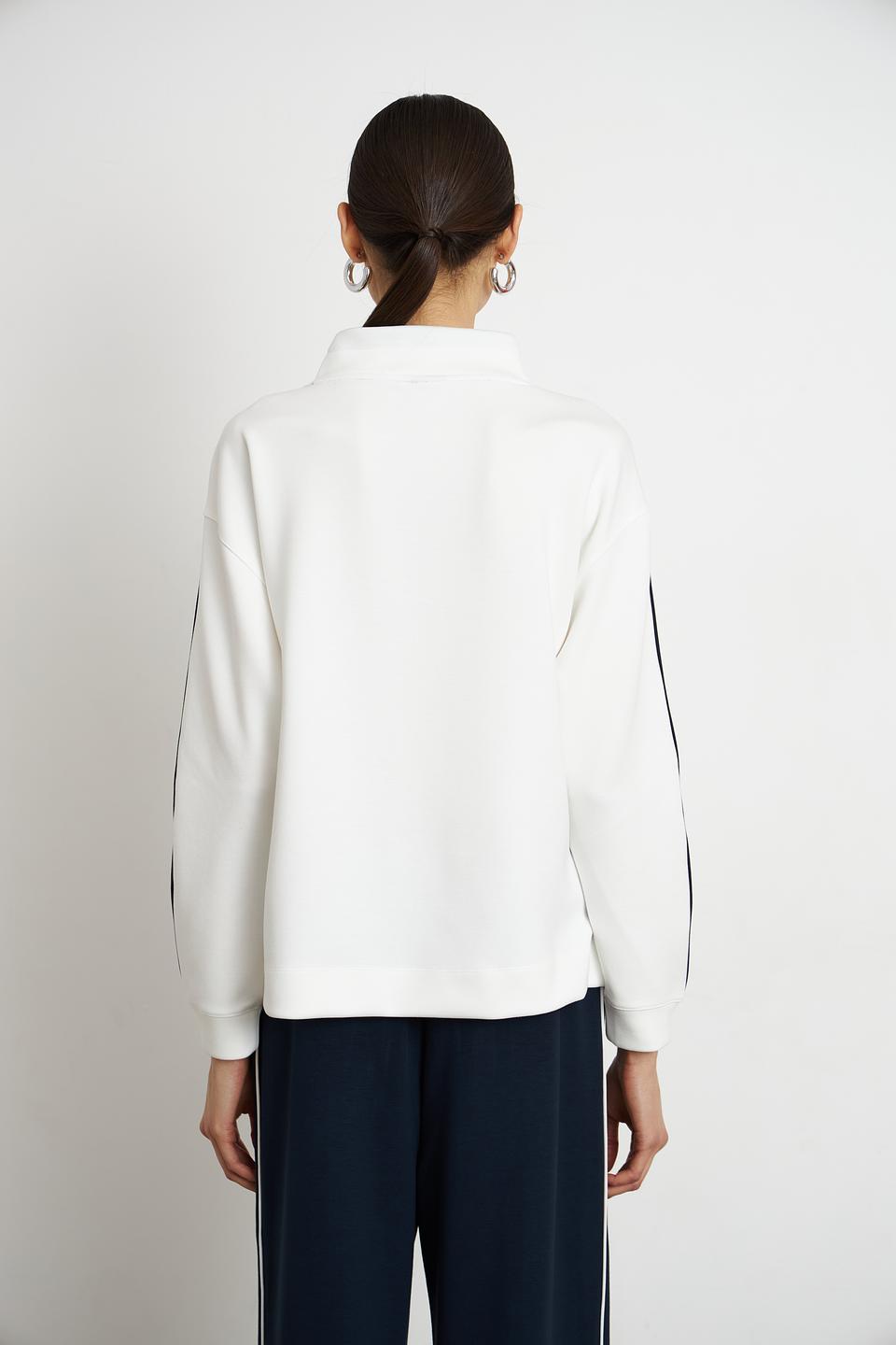 Пуловер Rabe collection белый с принтом