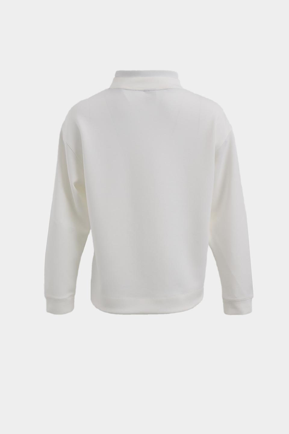 Пуловер Rabe collection белый с принтом