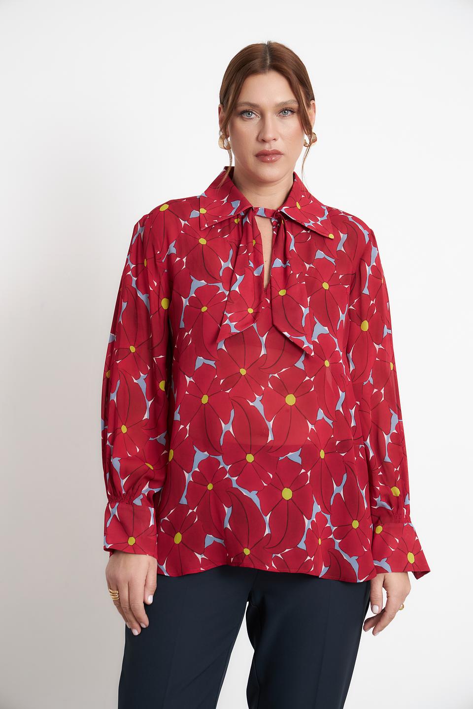 Блузка Luisa Cerano с цветочным принтом