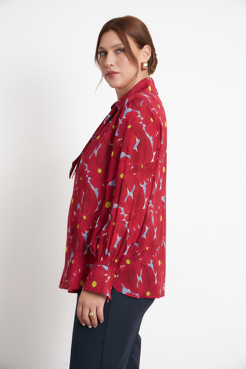 Блузка Luisa Cerano с цветочным принтом