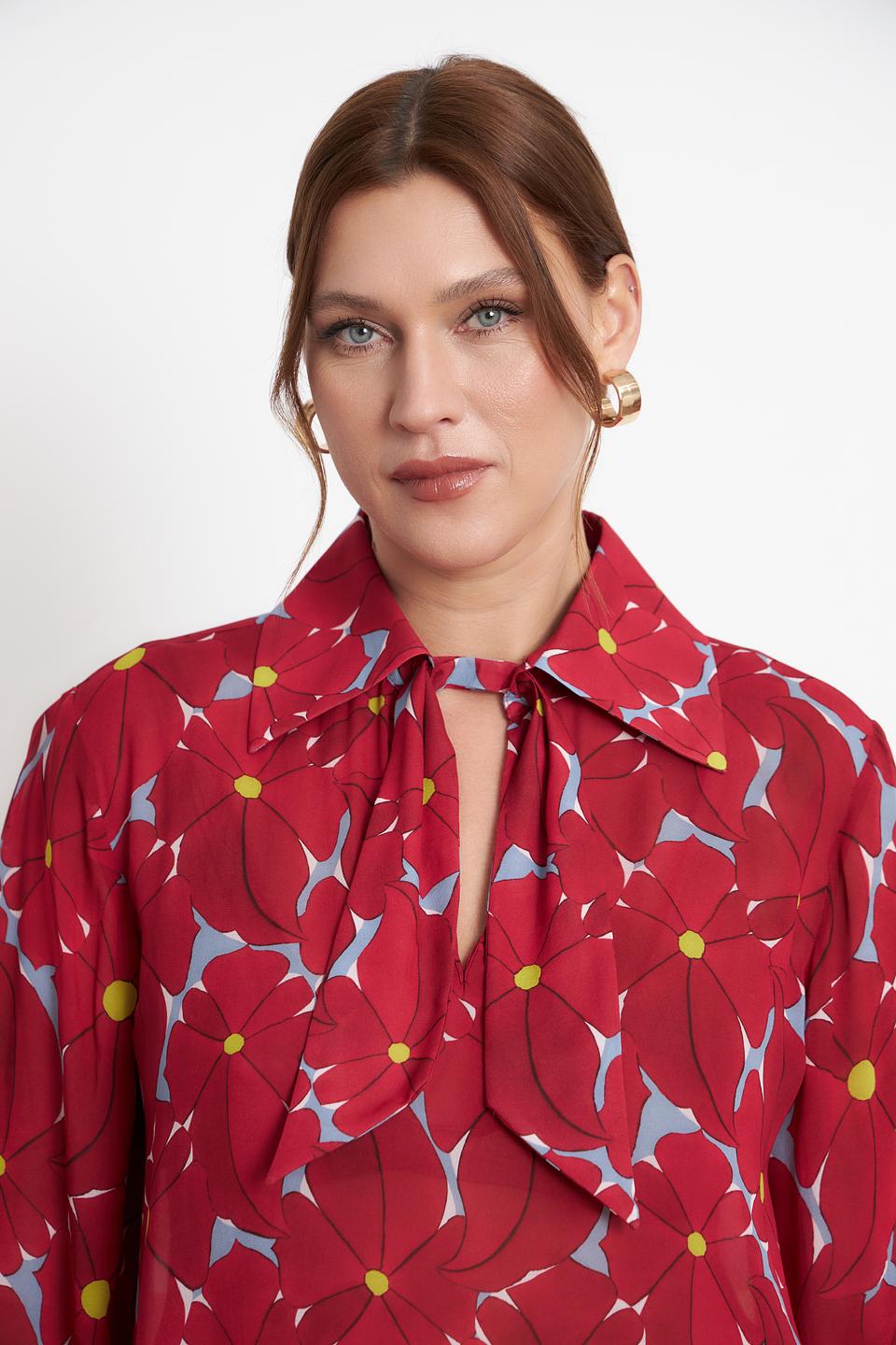 Блузка Luisa Cerano с цветочным принтом