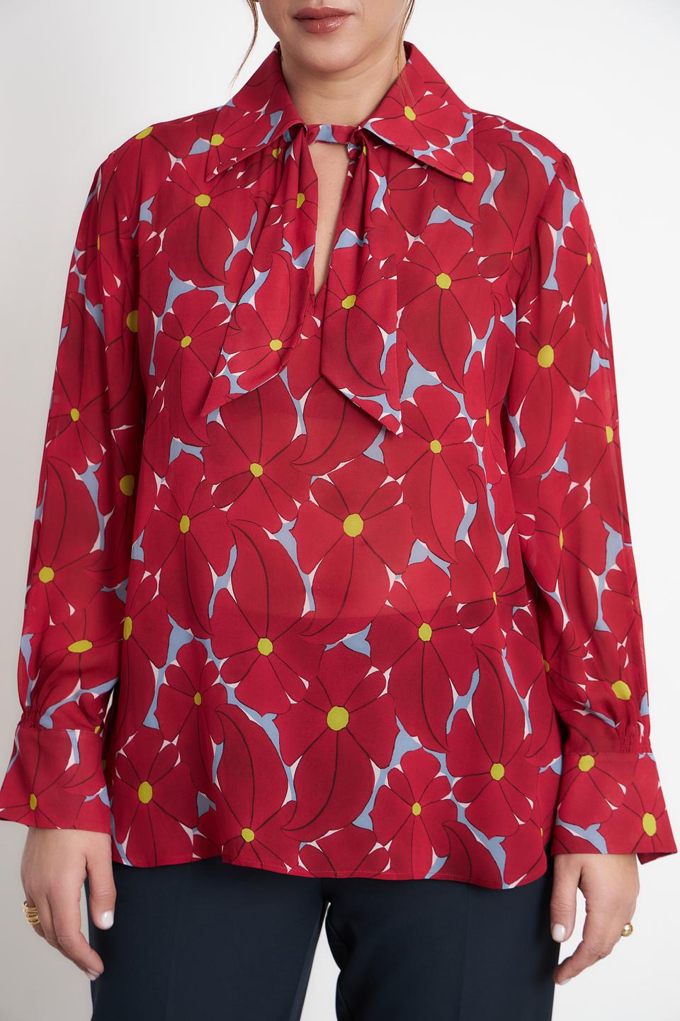 Блузка Luisa Cerano с цветочным принтом