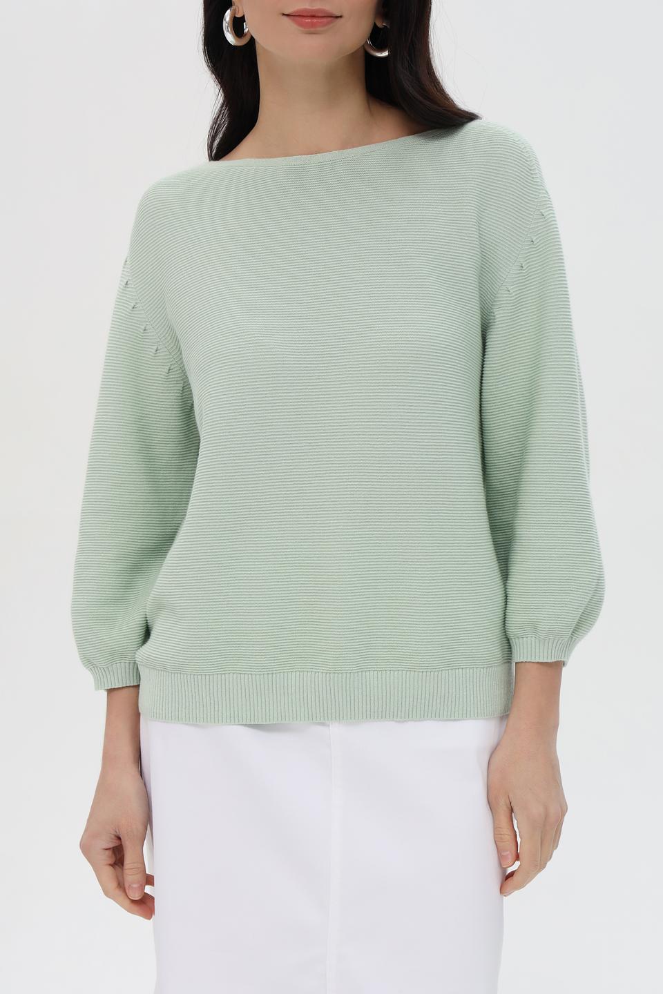 Пуловер Pezzo мятный с рукавом 3/4