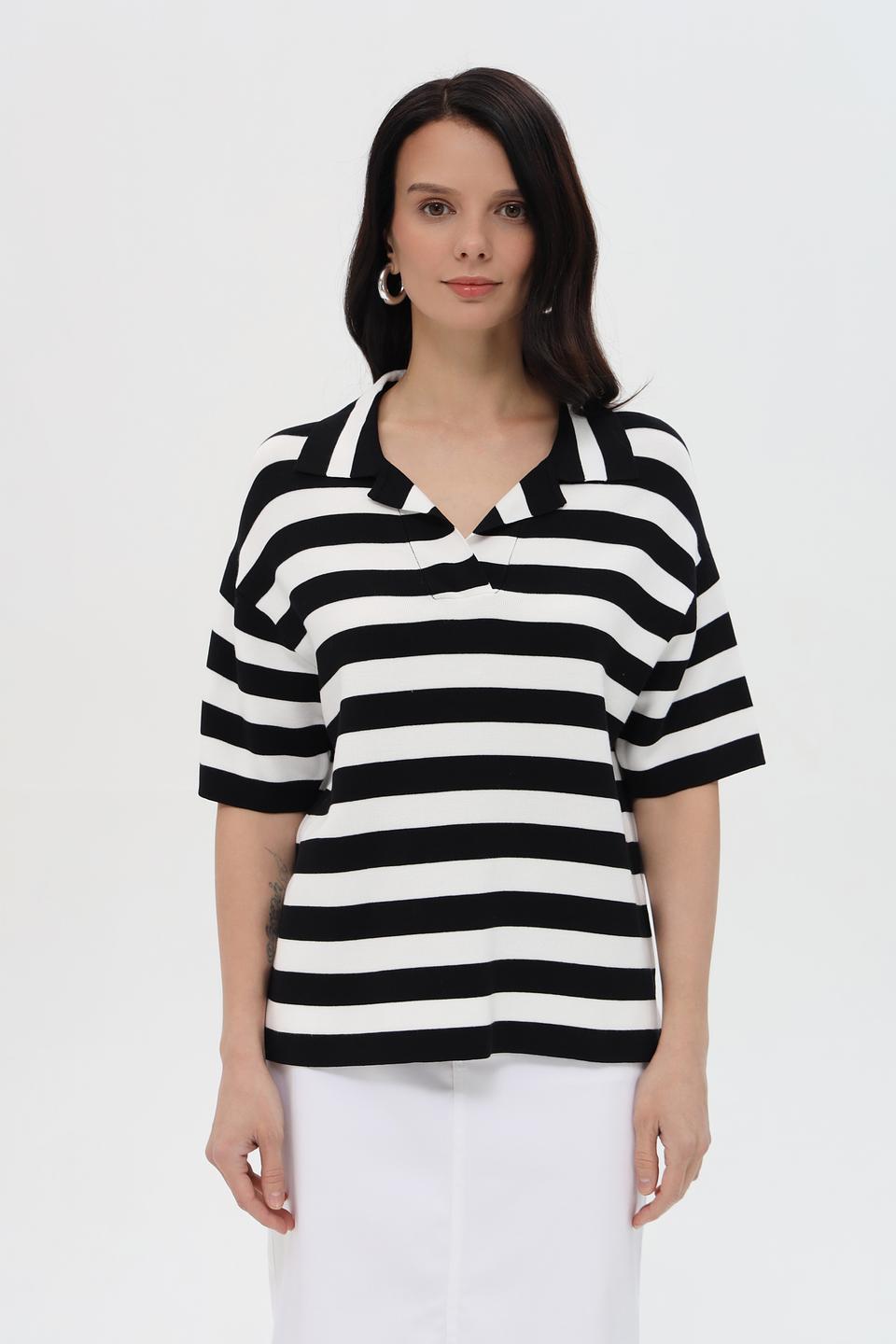 Пуловер Pezzo в полоску