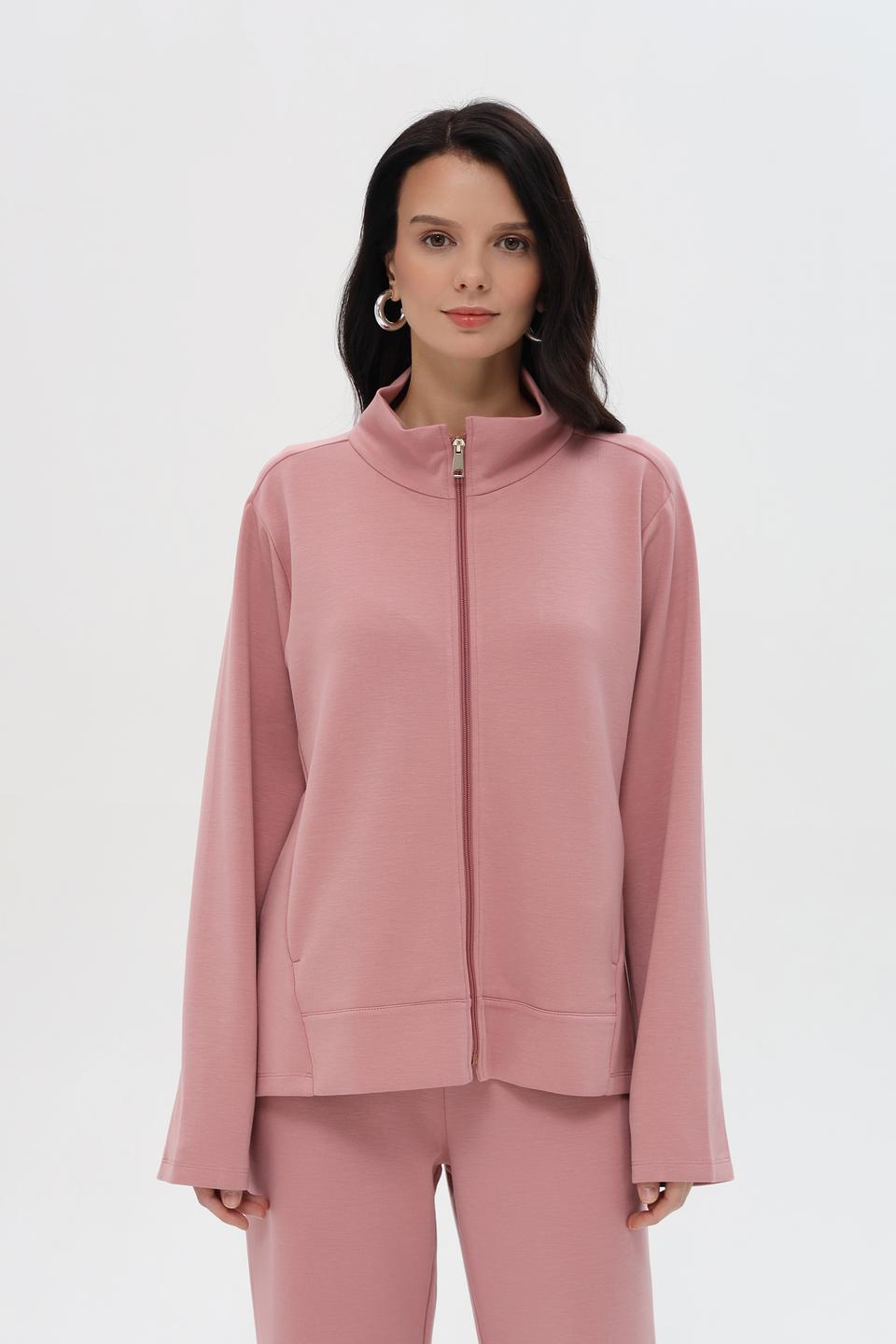 Жакет Pezzo на молнии пудровый