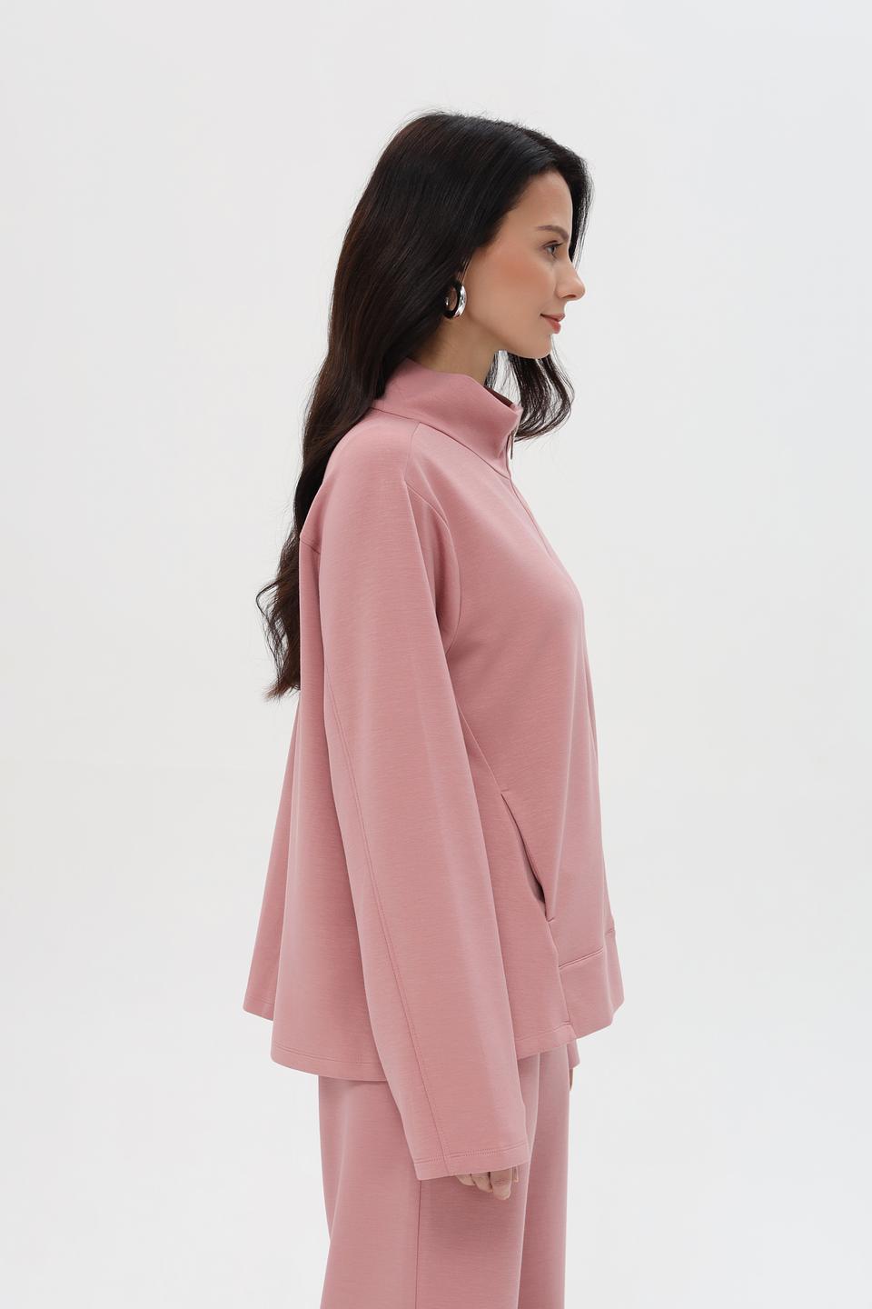 Жакет Pezzo на молнии пудровый