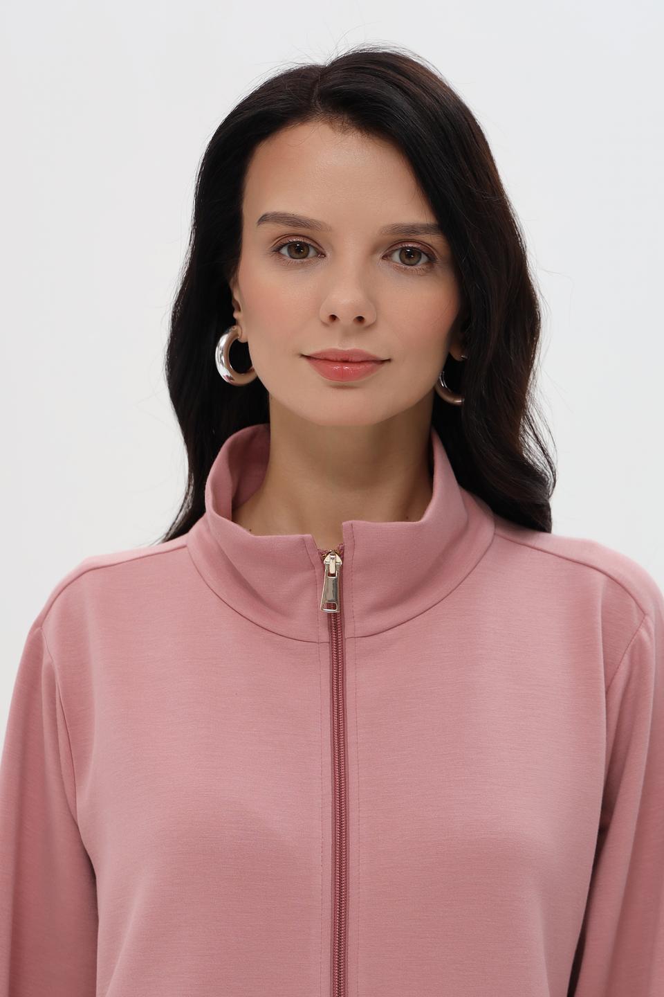 Жакет Pezzo на молнии пудровый