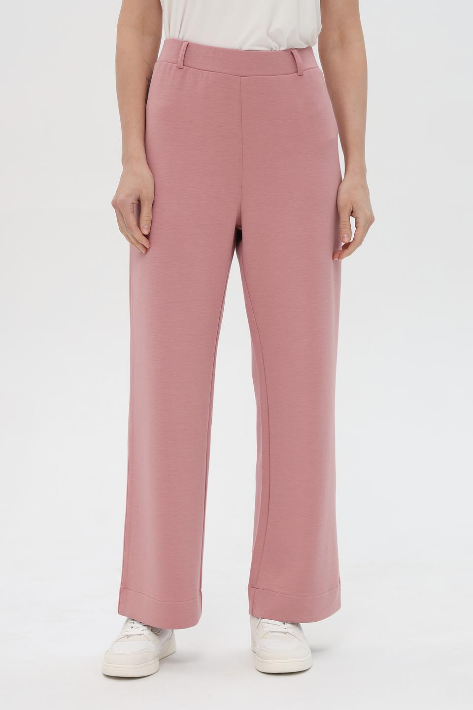 Брюки трикотажные Pezzo пудровые