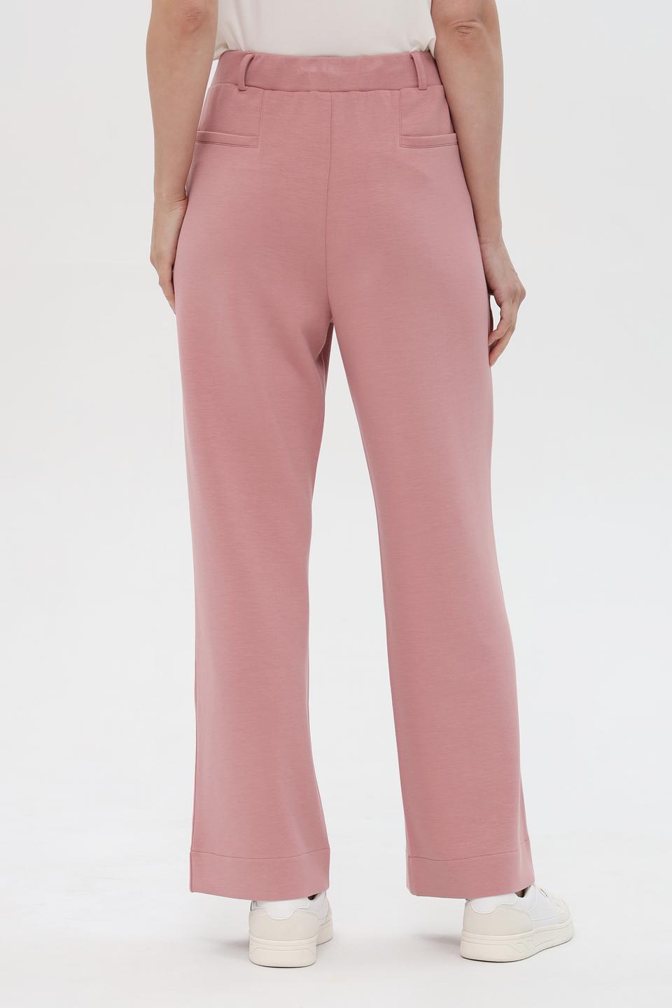 Брюки трикотажные Pezzo пудровые