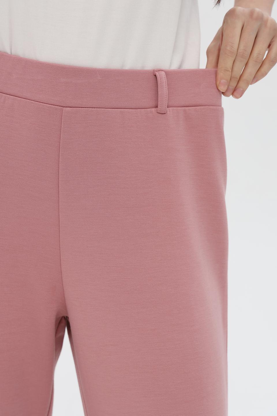Брюки трикотажные Pezzo пудровые