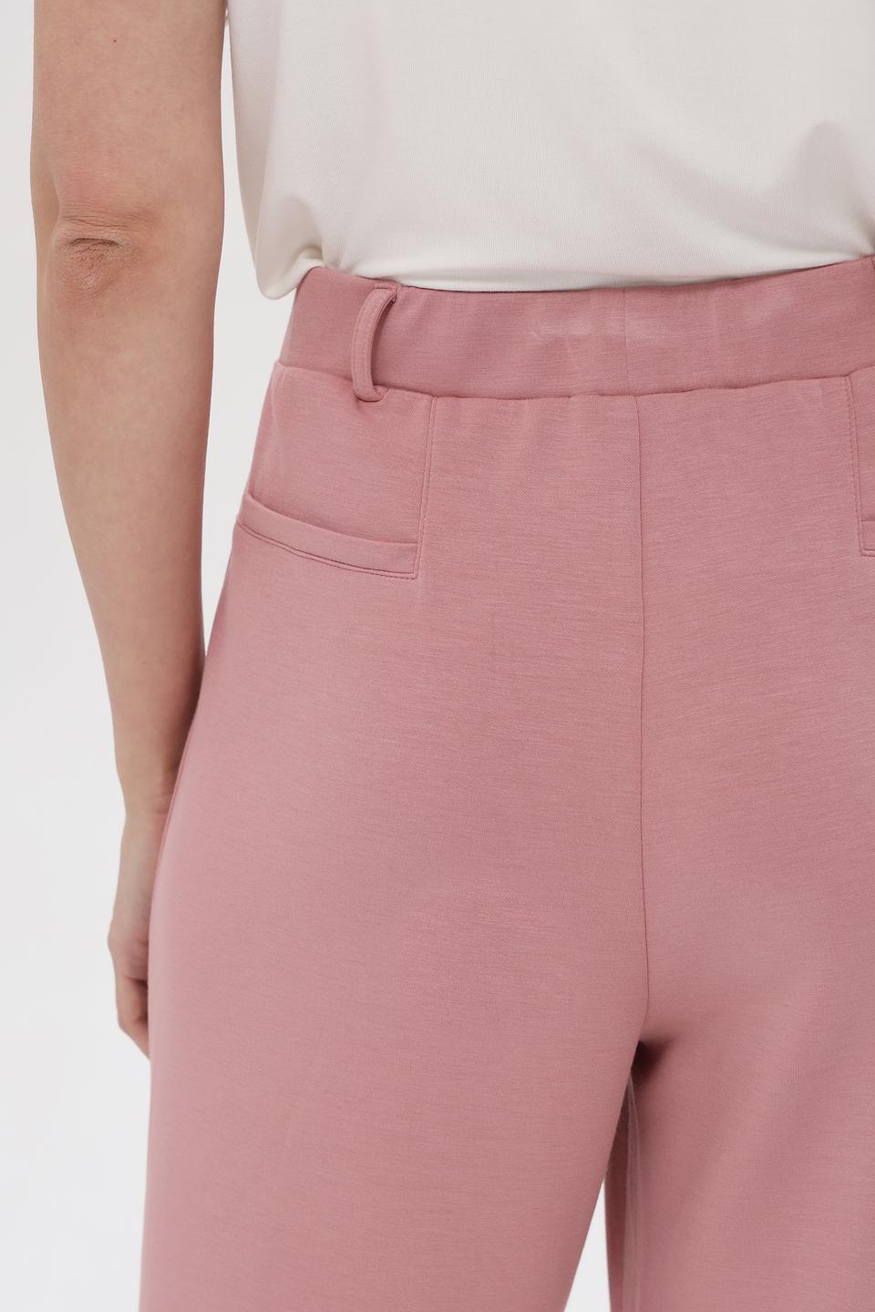 Брюки трикотажные Pezzo пудровые