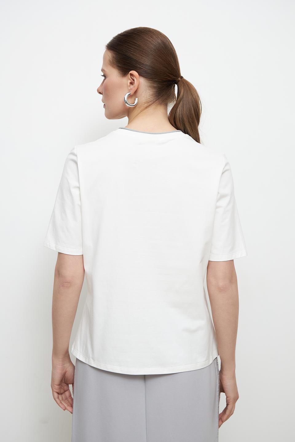 Футболка Lebek с цветочным принтом