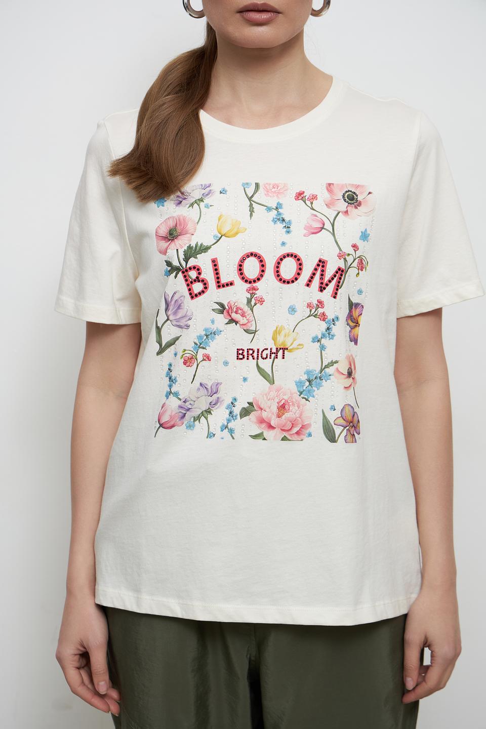 Футболка Oui с цветочным принтом