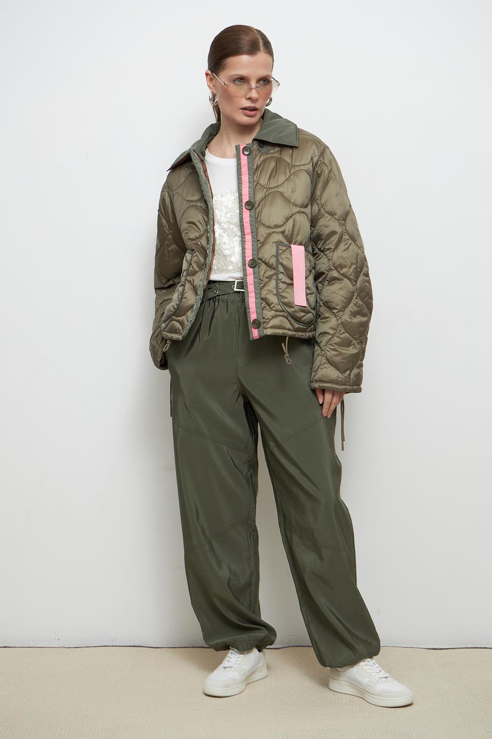 Куртка Oui стеганая хаки