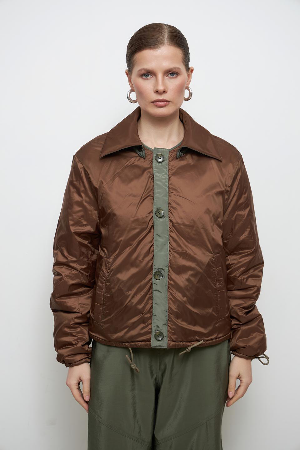 Куртка Oui стеганая хаки