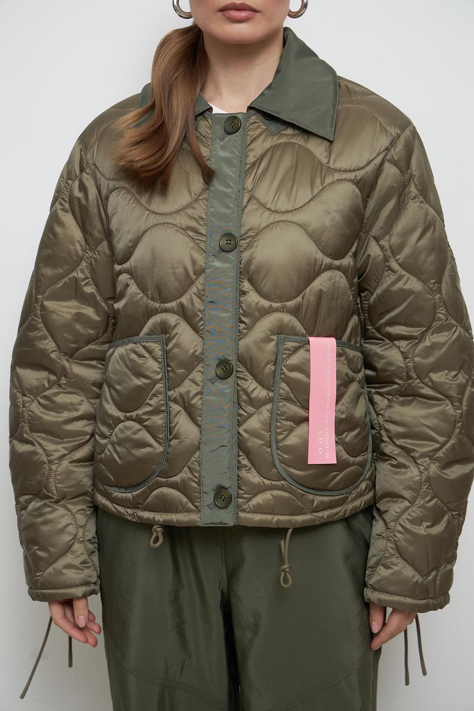 Куртка Oui стеганая хаки