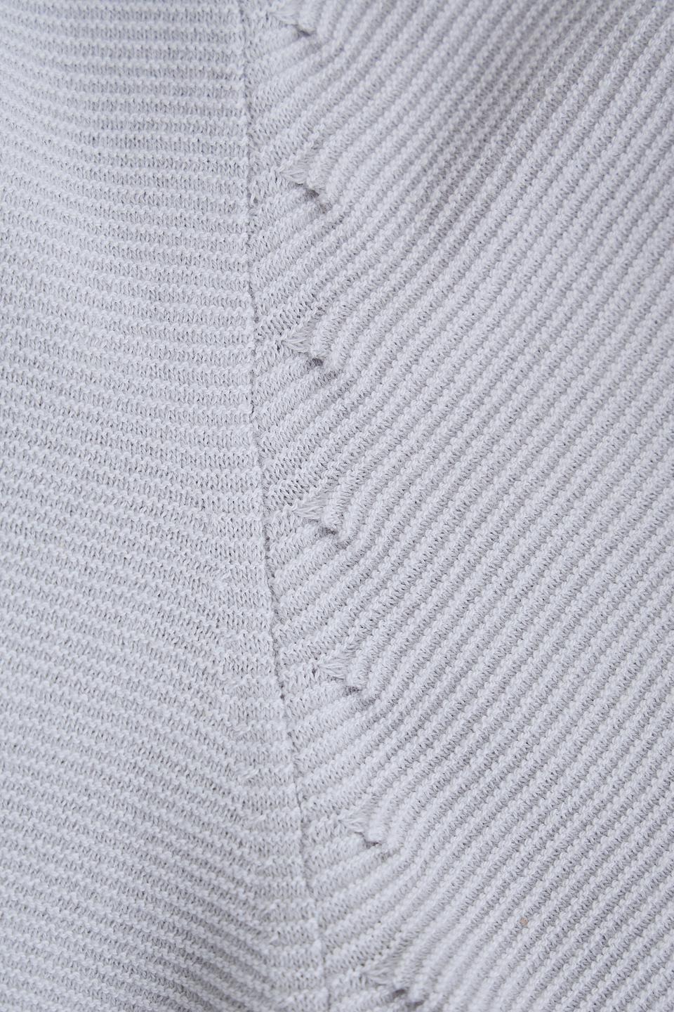 Пуловер Pezzo в полоску серый