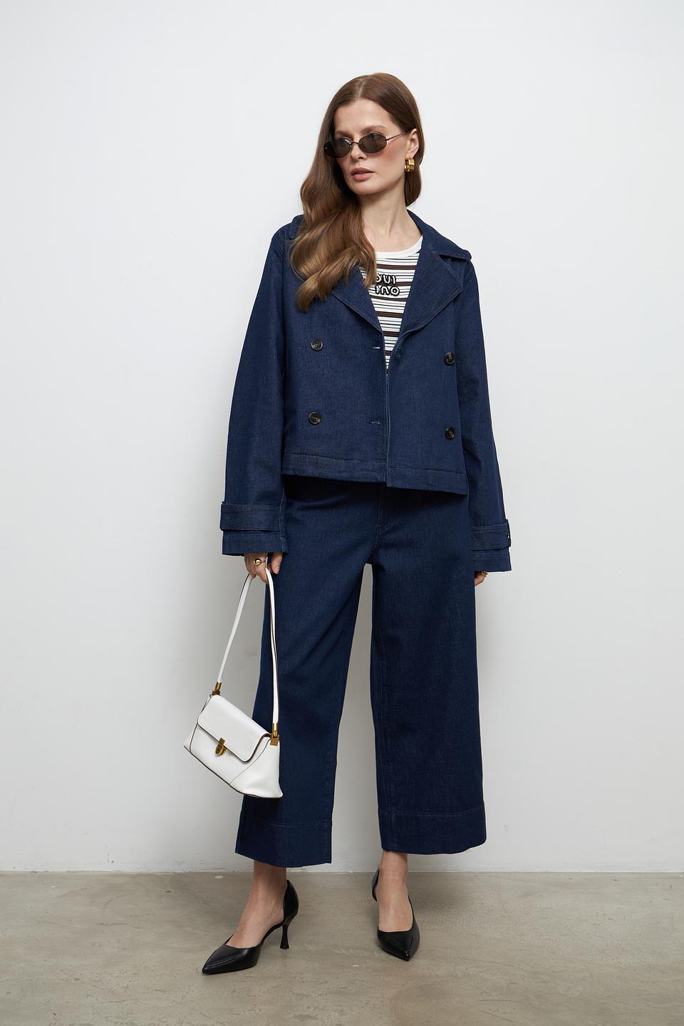 Жакет MORE and MORE джинсовый синий