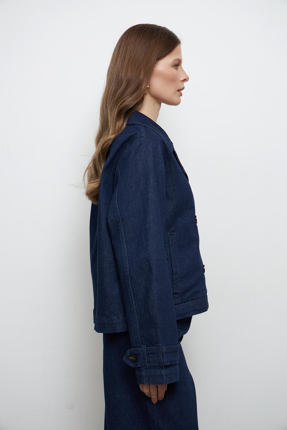 Жакет MORE and MORE джинсовый синий